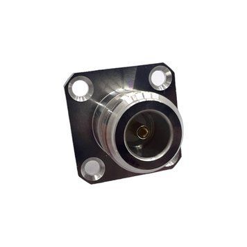 Разъем N-Type-Female-Flange мама на кабель RG178 фланцевый 25*25&nbsp;мм N-Type-F-Flange-RG178 фото