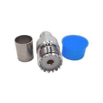 Разъем UHF-female (SO239) на кабель RG-213 под обжим UHF-female-RG213-crimp фото