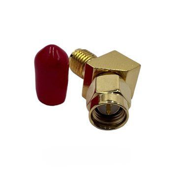 Перехідник SMA-Male - SMA-Female 45&deg; (конектор тато - мама) кутовий SMA-Male-SMA-Female-45 фото