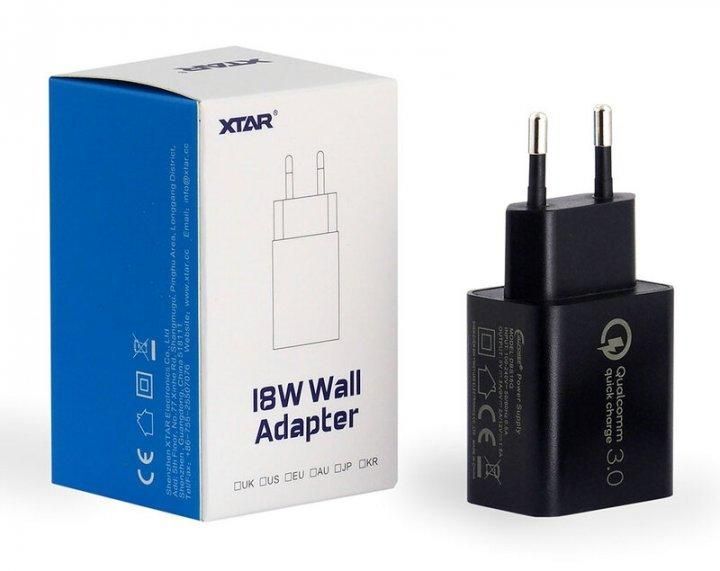 Блок живлення Xtar DBS15Q USB QC3.0 зарядний пристрій 18W Quick Charge DBS15Q фото