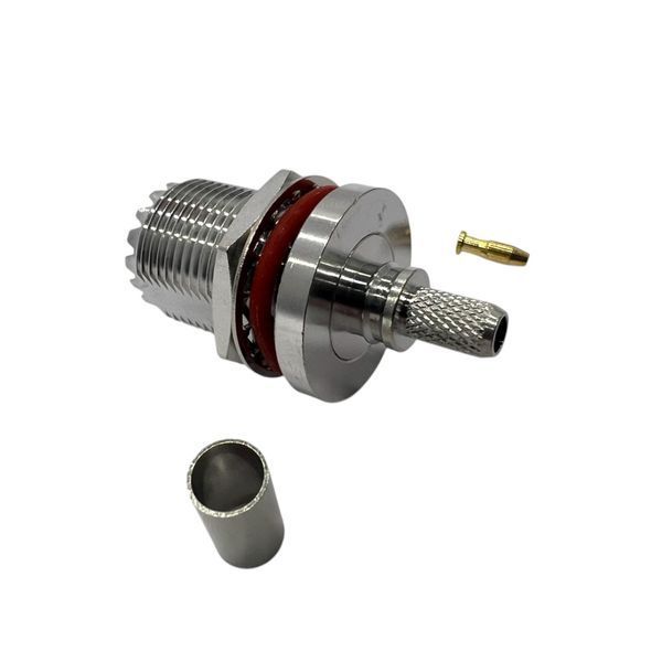 Роз'єм UHF-Female-bulkhead мама на кабель RG400 UHF-F-RG400-BH фото