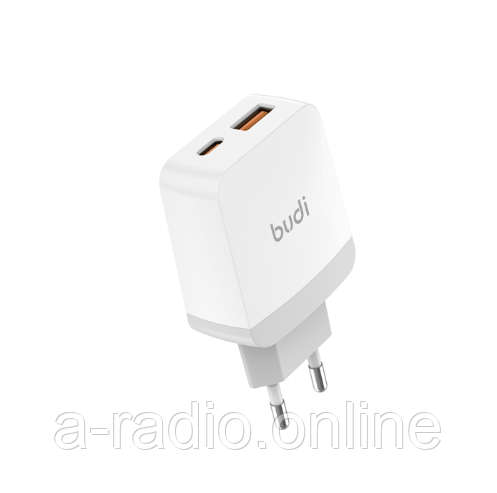 Блок живлення Budi 20W USB-C PD+QC3.0 AC940VU EU plug фото