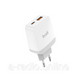 Блок живлення Budi 20W USB-C PD+QC3.0 AC940VU EU plug фото 1