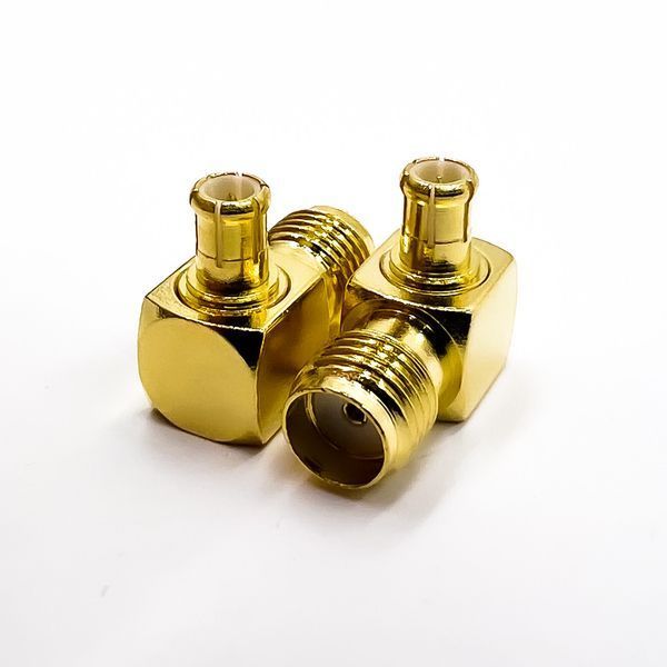 Перехідник MCX-Male - SMA-Female (конектор тато - мама) кутовий MCX-Male-SMA-Female-90 фото