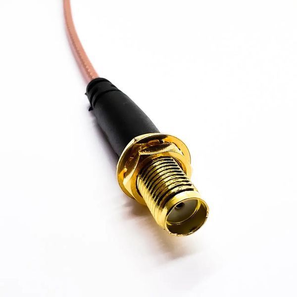Пігтейл SMA Female - SMA-Male ВЧ кабель перехідник RG316 довжина 15 см SMA-F-SMA-M-RG316-0.15 фото