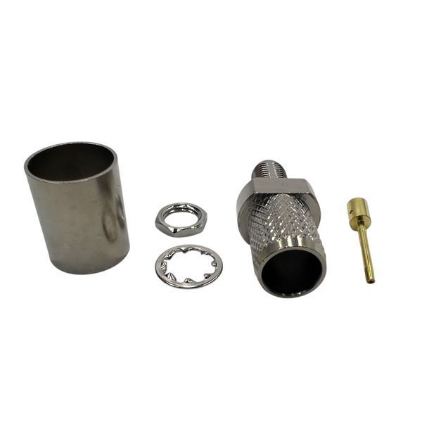 Разъем SMA-Female-bulkhead на кабель LMR400 SMA-F-LMR400-BH фото