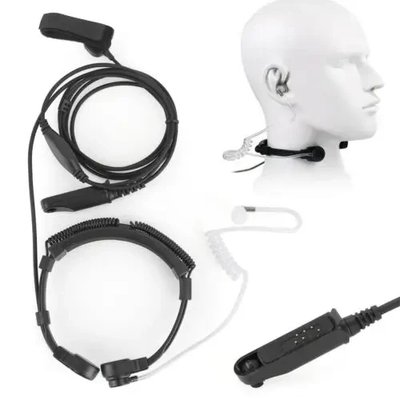 Ларингофон Baofeng для рацій UV-9R (T57) з навушником прихованого носіння IP throat mic фото