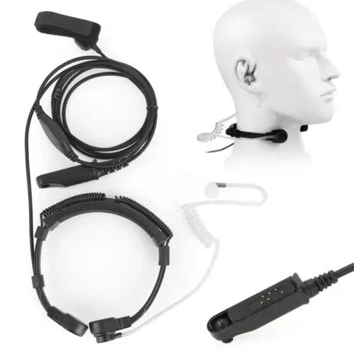 Ларингофон Baofeng для раций UV-9R (T57) с наушником скрытого ношения IP throat mic фото