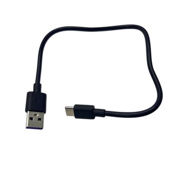 Кабель 3A USB-A to C 30cm data + power USB-A-to-C-30cm-d+p фото