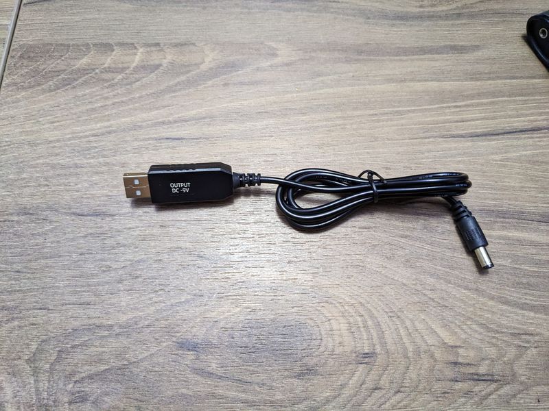 Кабель для роутера DC 5v USB - DC 9V 5.2 mm 9 вольт з перетворювачем 1283126552830 фото