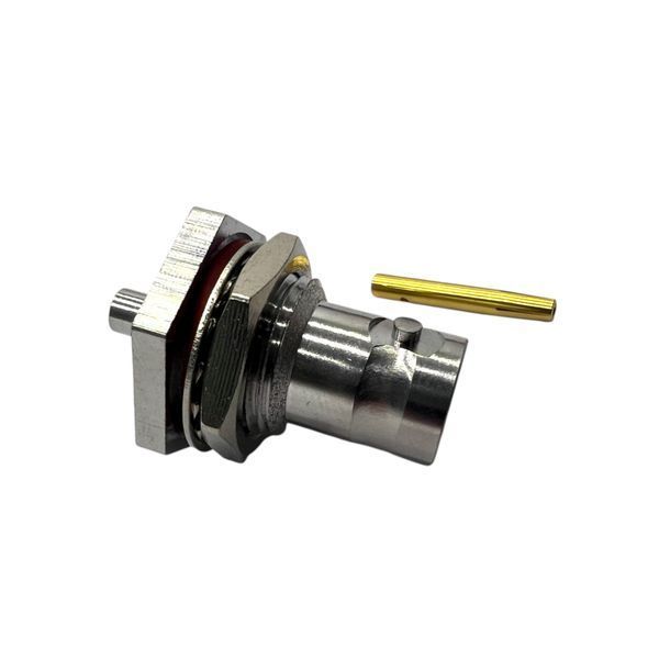 Роз'єм BNC-Female-bulkhead на кабель RG405 BNC-F-RG405-BH фото