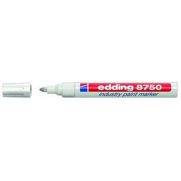 Маркер перманентний, edding Industry Paint 8750, 2-4 мм, білій