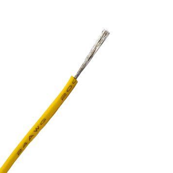 Провід монтажний 24AWG супергнучкий силіконовий (жовтий)