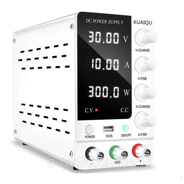 Импульсный лабораторный блок питания KUAIQU SPS-C1203 (Резистор) (Белый) SPS-C1203 White фото