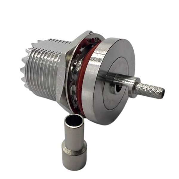 Роз'єм UHF-Female-bulkhead на кабель RG316 UHF-F-RG316-BH фото