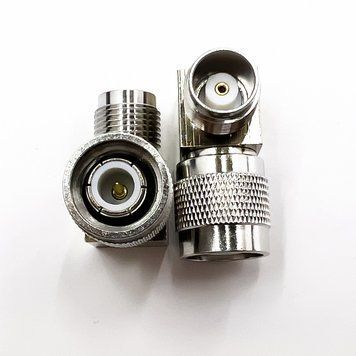 Переходник TNC-Male - TNC-Female (коннектор папа - мама) угловой TNC-Male-TNC-Female-90 фото