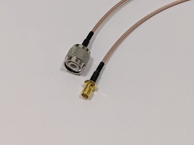Пігтейл TNC-Male - SMA-Female ВЧ кабель перехідник RG316 довжина 30 см TNC-M-SMA-F-RG316-0.3 фото