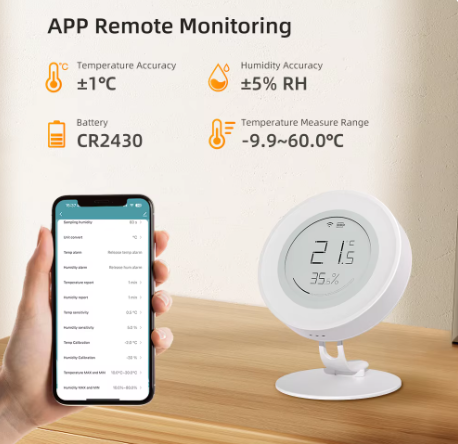 Датчик температури та вологості AVATTO Zigbee Smart