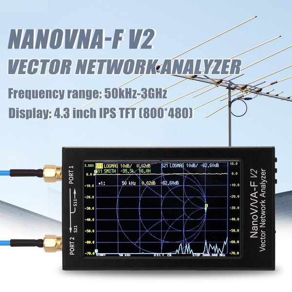 Векторный анализатор сетей Nano-VNA-F V2 4.3 дюйма Nano-VNA-F V2 4.3 фото