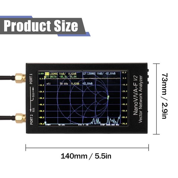 Векторный анализатор сетей Nano-VNA-F V2 4.3 дюйма Nano-VNA-F V2 4.3 фото