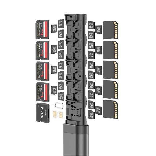 Органайзер Budi Multi-Functional Storage Stick DC536CB Черный (39 в 1) многофункциональный смарт адаптер DC536CB фото