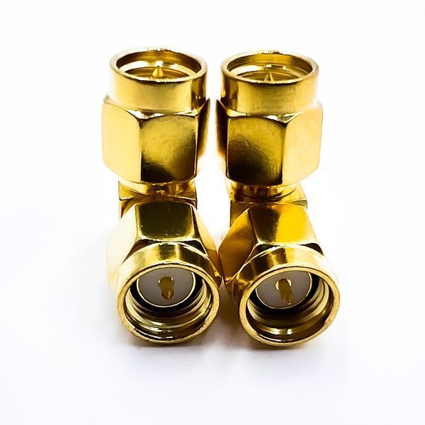Перехідник SMA-Male - SMA-Male (конектор тато - тато), кутовий SMA-Male-SMA-Male-90 фото