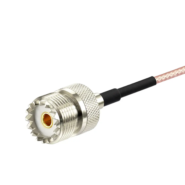 Пигтейл SMA-Male - UHF-Female (SO239) ВЧ кабель переходник RG316 длинна 30 см SMA-M-UHF-F-RG316-0.3 фото