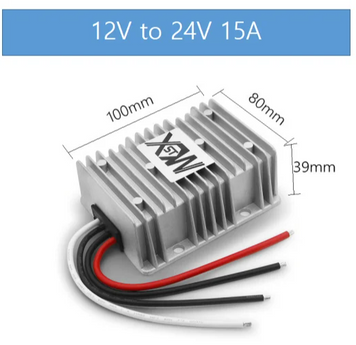 Перетворювач струму XW DC 12-24V 360W 15A Алюминь XW-12-24-15A-alu фото