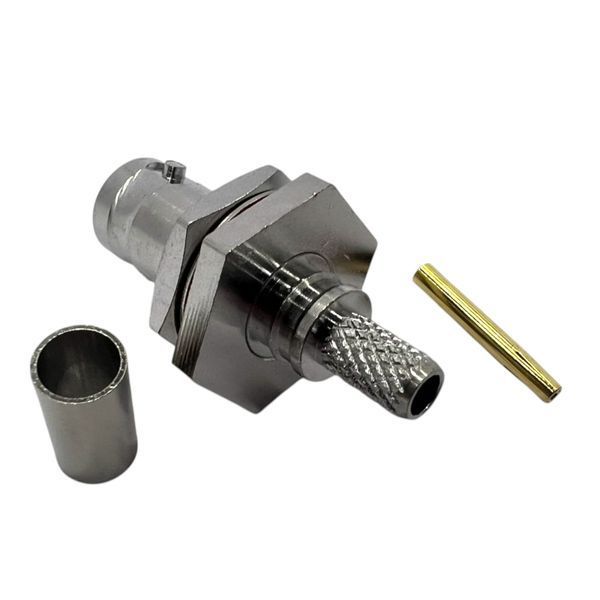 Роз'єм BNC-Female-bulkhead на кабель RG58 BNC-F-RG58-BH фото