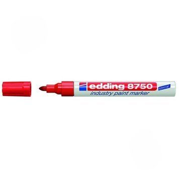 Маркер перманентний, edding Industry Paint 8750, 2-4 мм, червоний