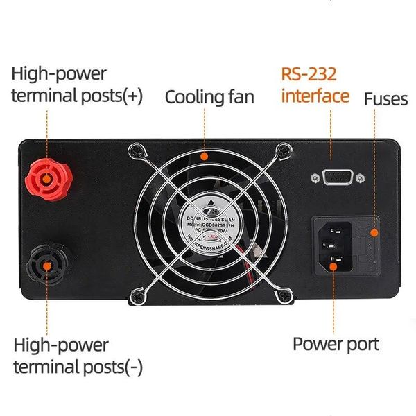 Импульсный лабораторный блок питания Nice-Power R-SPS3030 (Енкодер) (Черный) R-SPS3030 Black фото