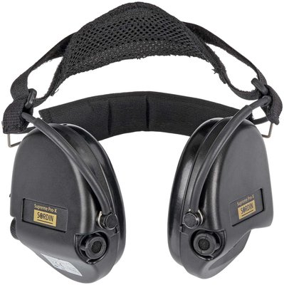 Активні навушники Sordin Supreme Pro X з заднім тримачем. Колір чорний 501.00.07 фото