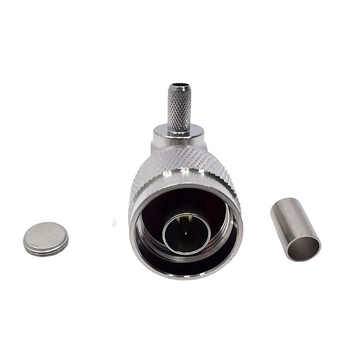 Разъем N-Type-Male 90&deg; на кабель RG400 под обжим N-Type-male-RG400-90-crimp фото
