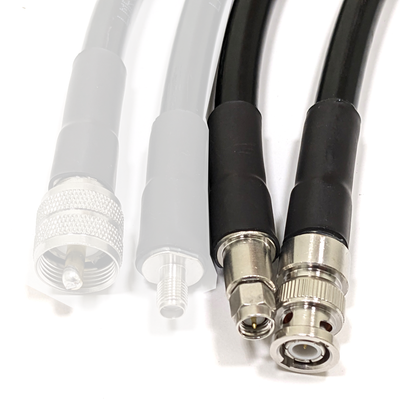 Пігтейл BNC Male - SMA-Male ВЧ кабель перехідник TIMES LMR 400 довжина 50 см BNC-M-SMA-M-TLMR400-0.5 фото