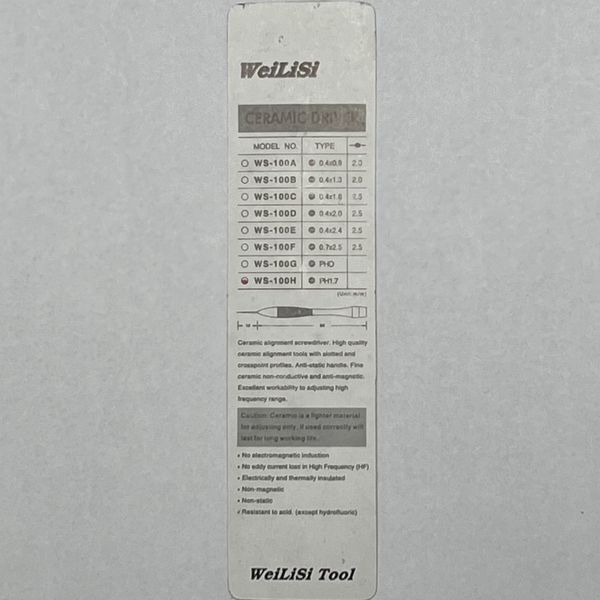 Керамичная отвертка WS-100H