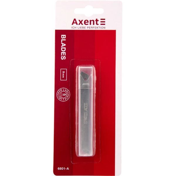 Лезвия сменные, Axent 6801-A, 9 мм, 10 шт в пенале