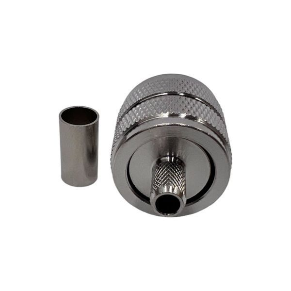 Разъем UHF-Male (PL259) на кабель RG400 под обжим UHF-male-RG400-crimp фото