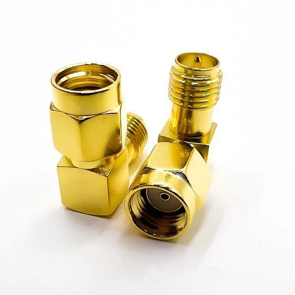 Переходник RP-SMA-Female - RP-SMA-Male 90&deg; (коннектор мама - папа) RP-SMA-Female-RP-SMA-Male-90 фото