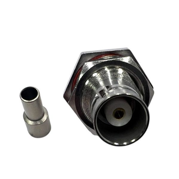 Роз'єм BNC-Female-bulkhead на кабель RG316 BNC-F-RG316-BH фото