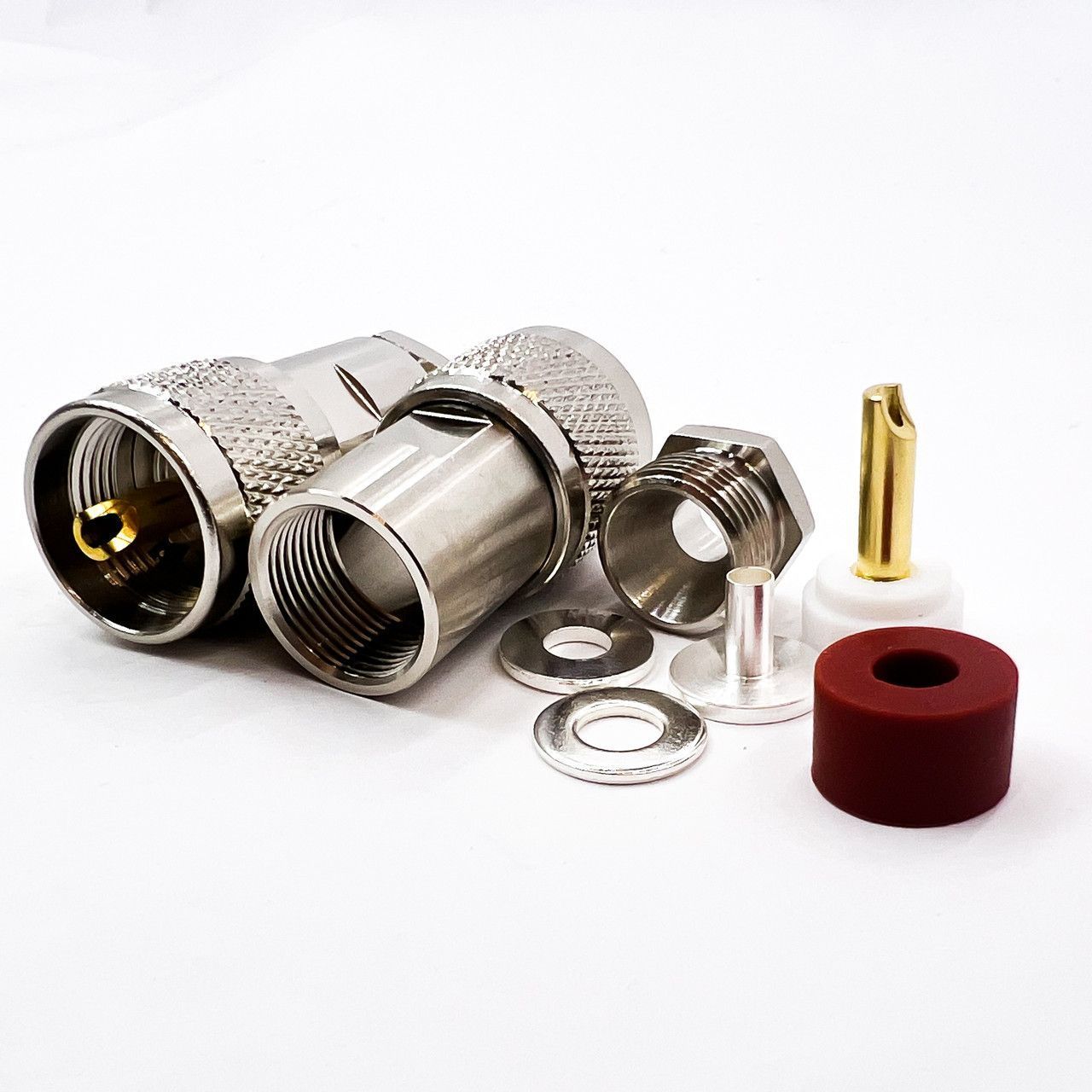 Роз'єм UHF-Male (PL259) на кабель RG-58 під пайку ᐉ Купити за